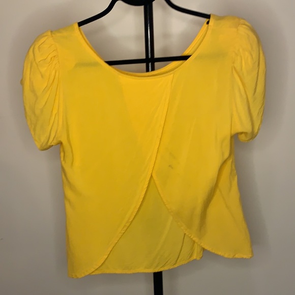Yellow Top w/ Open Back - Picture 2 of 2